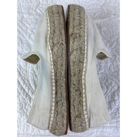 Soludos Women 8.5 Cream Espadrilles Slip On Summer Vacation Loafer with TGIF - Picture 6 of 10